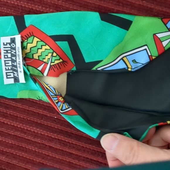 Memphis Milano G. Della Vittoria Silk Tie - Picture 7 of 7